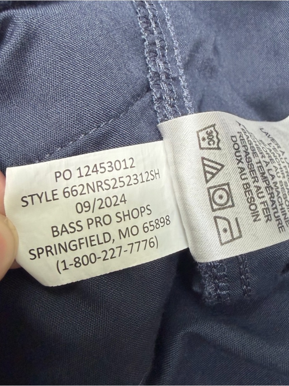 NATURAL REFLECTIONS BASS PRO SHOPS BERMUDA SHORTS FLAT FRONT POCKETS NAVY 6 - Picture 9 of 10